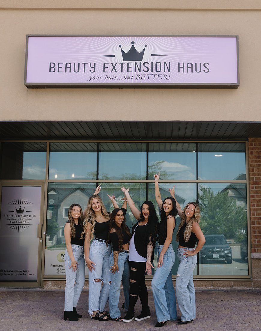 The Beauty Extension Haus team, all smiles