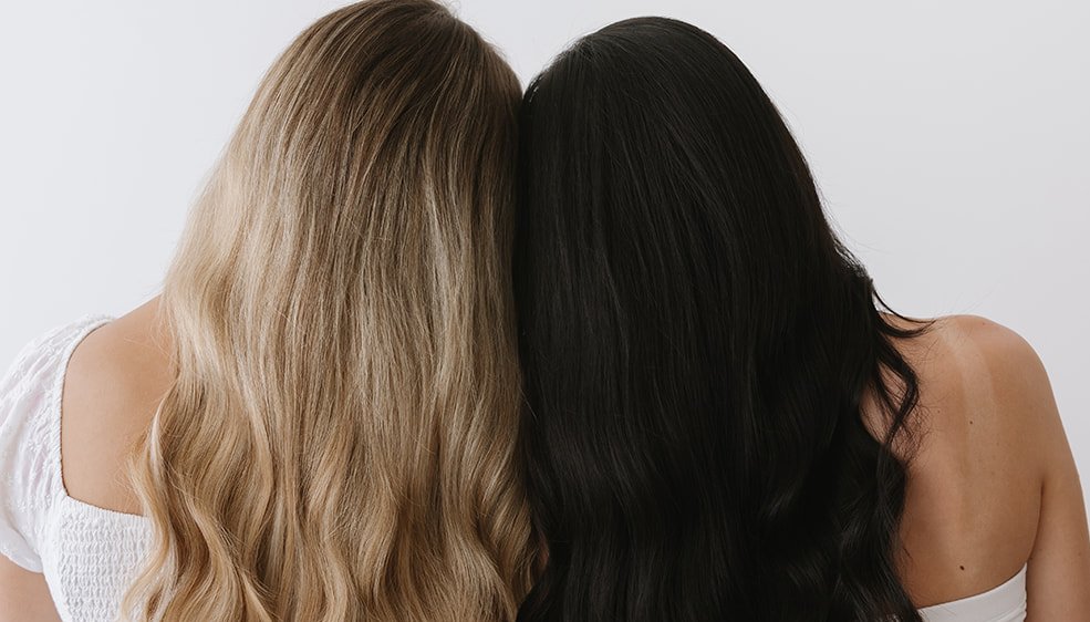 Freshly finished hair in the studio