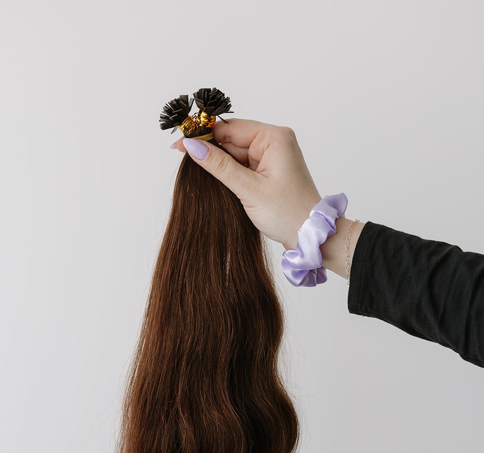 A K-tip strand, keratin bonds up close